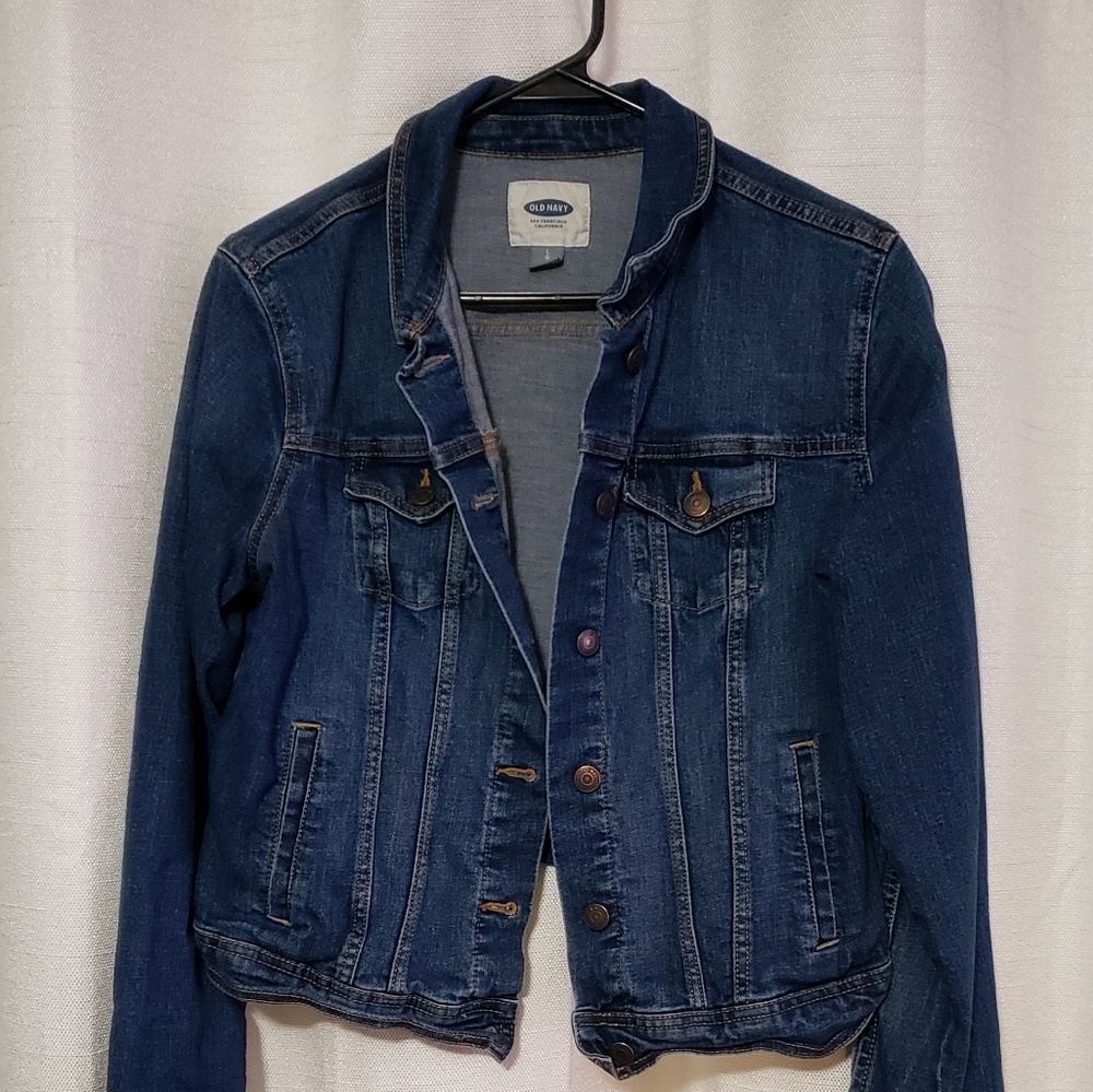 Dark wash jean jacket